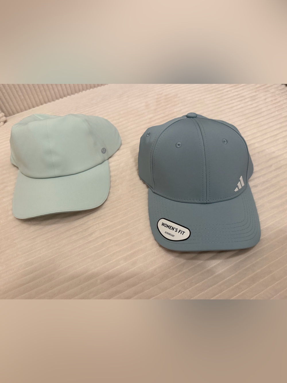Lululemon Adidas Women’s Running Hat Bundle Mint Blue NWT Ponytail Cap